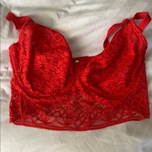 US 34I/UK 34G Red Freya Longline Bra
